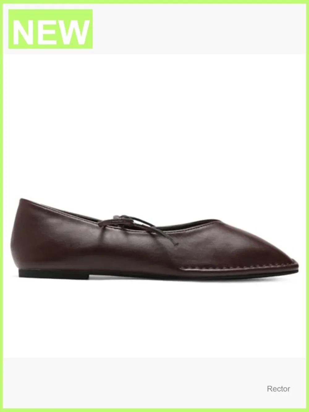 Lace Up Square Toe Ballet Flats Bow Slip On Mary Jane Flats Cute Ballerina Shoes - Picture 5 of 7